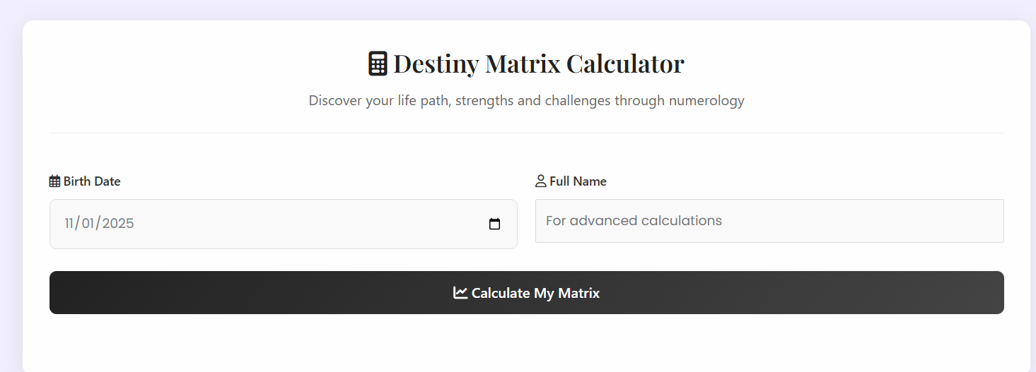 How to Read a Destiny Matrix Chart: A Beginner's Guide Destiny matrix chart calculator