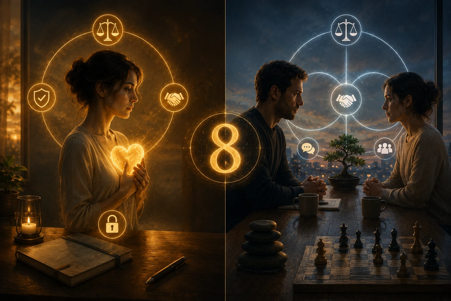 8 in the Love Line vs 8 in the Compatibility Center