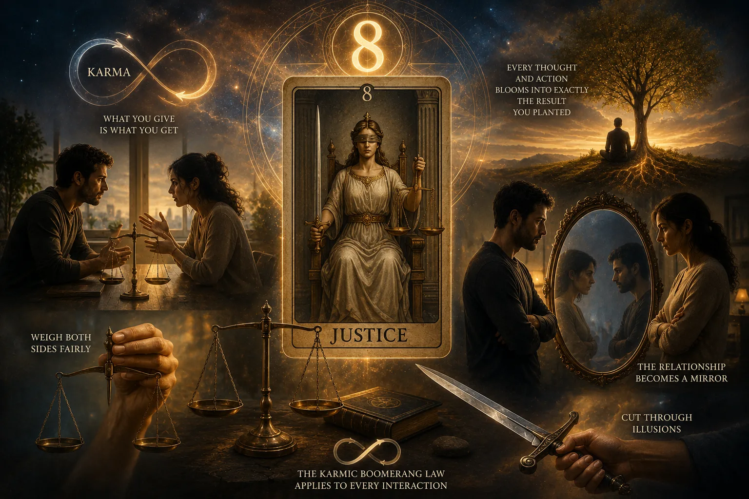 Arcana 8 (Justice) in the Destiny Matrix The Karma Compatibility