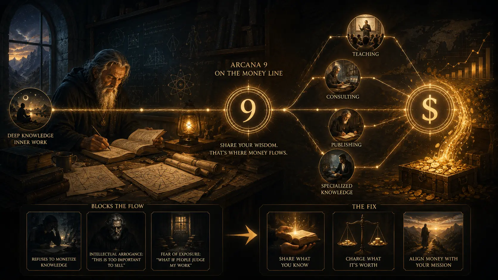 Arcana 9 on the Money Line