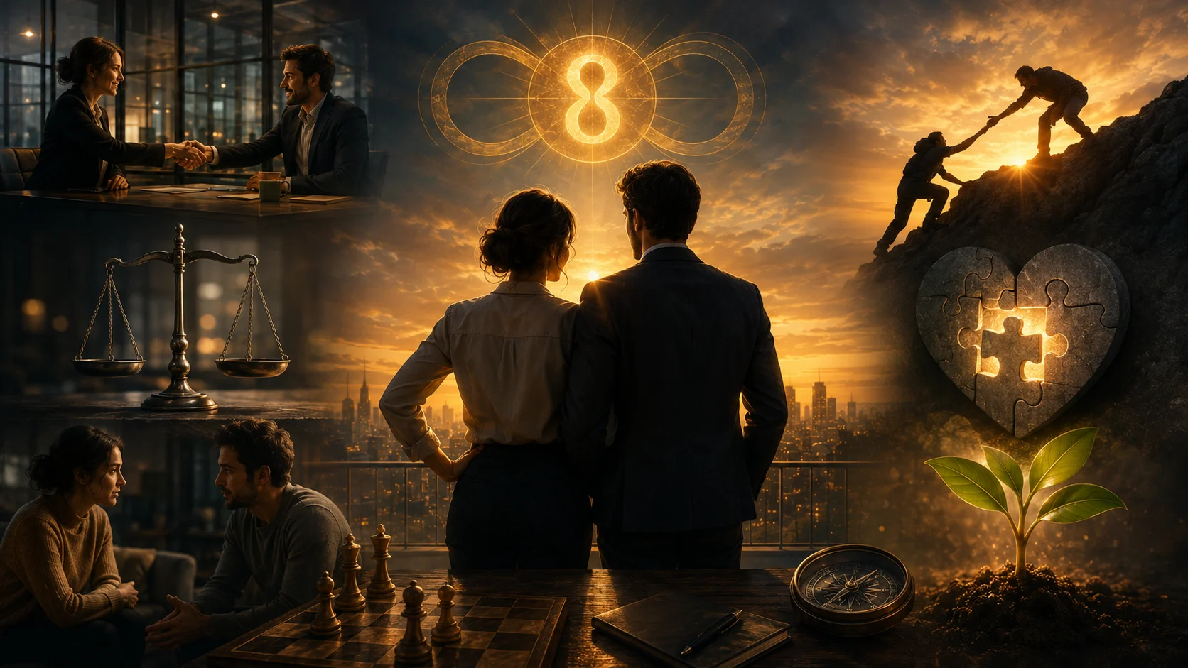 Real Relationship Patterns That Show Up With 8 Compatibility