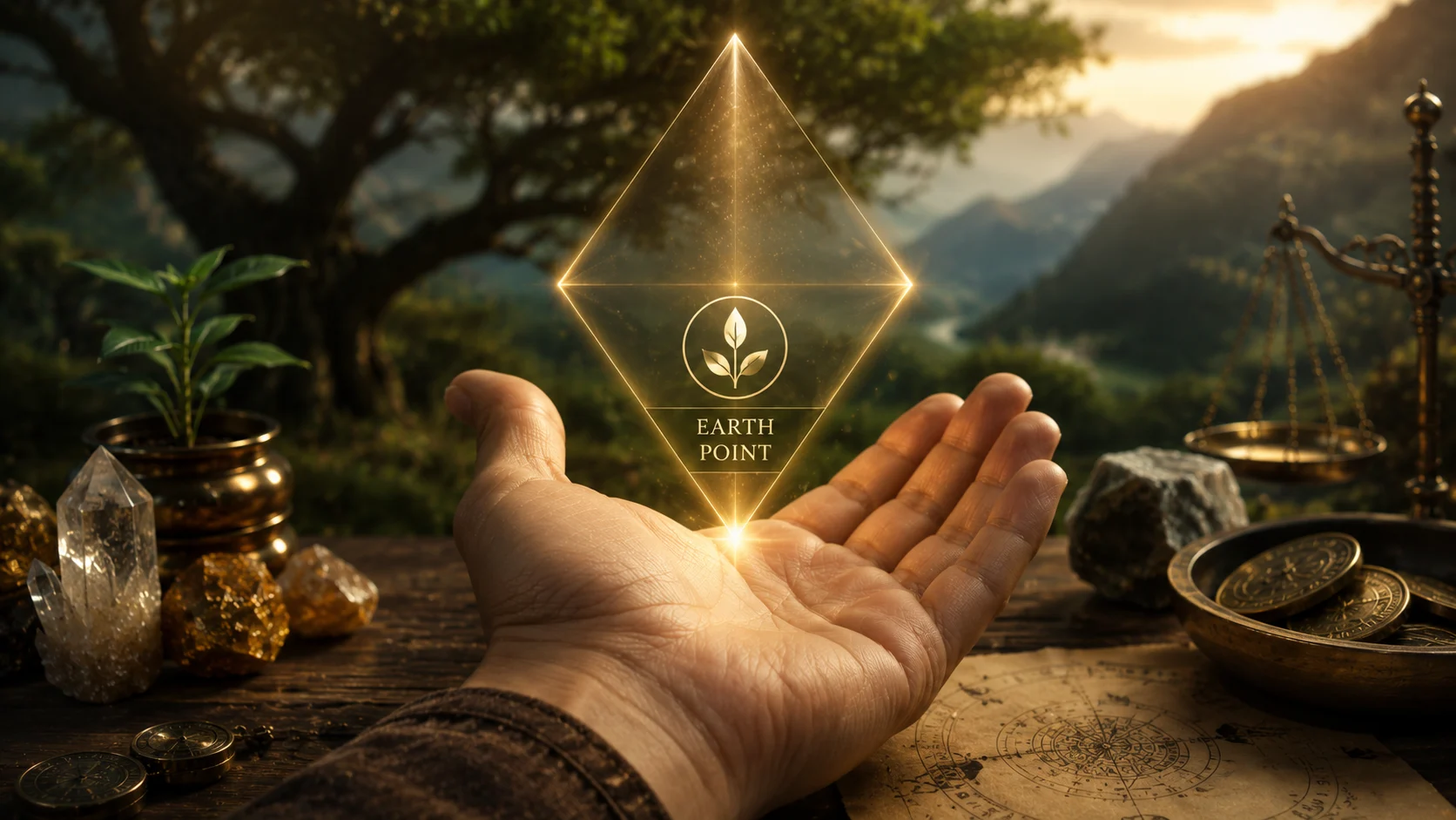 The Earth Point (Material Karma)